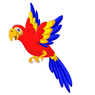 Grafik eines Papagei